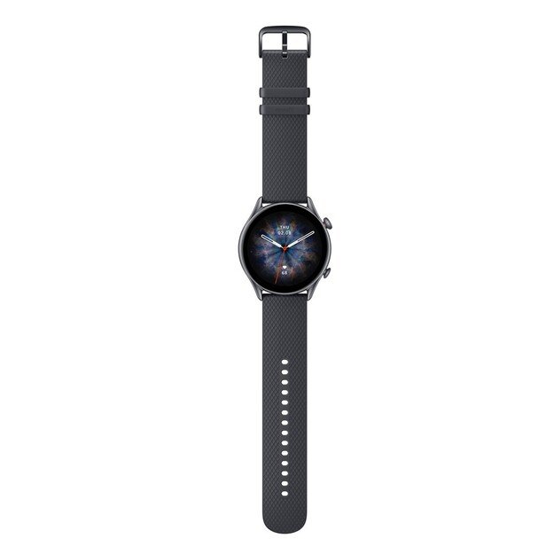 Amazfit GTR 3 Pro 3.68 cm (1.45 ) AMOLED 46 mm Digital 480 x 480 pixels Touchscreen Black Wi-Fi GPS (satellite)