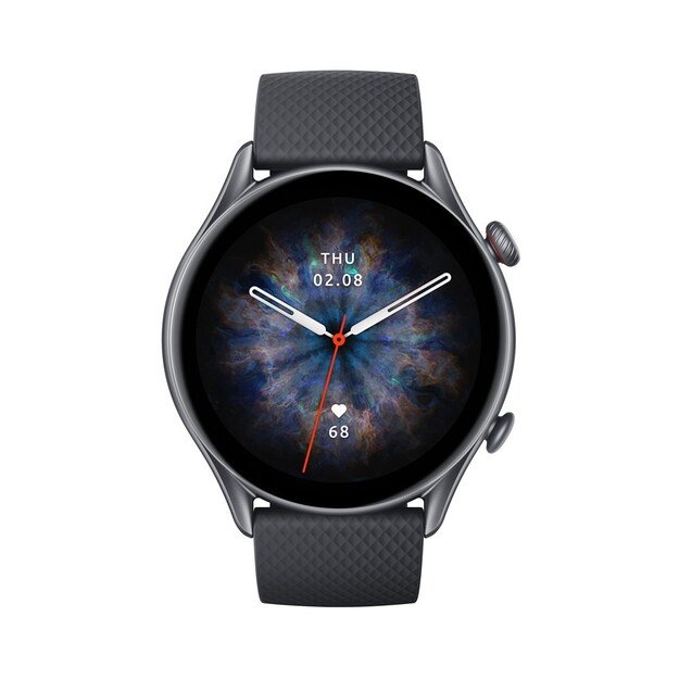 Amazfit GTR 3 Pro 3.68 cm (1.45 ) AMOLED 46 mm Digital 480 x 480 pixels Touchscreen Black Wi-Fi GPS (satellite)