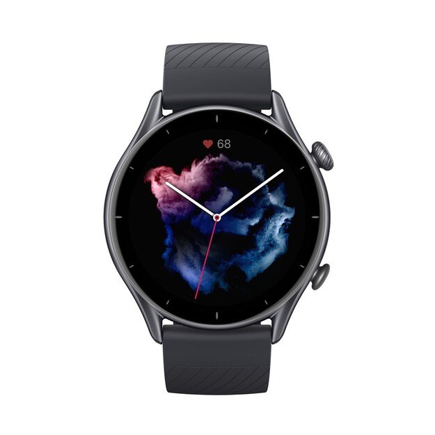 Amazfit GTR 3 Pro 3.68 cm (1.45 ) AMOLED 46 mm Digital 480 x 480 pixels Touchscreen Black Wi-Fi GPS (satellite)