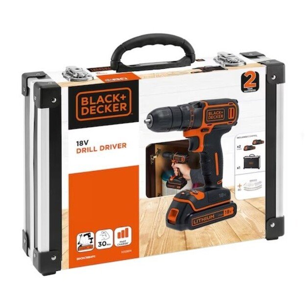 Suktuvas gręžtuvas 18V CDC18BAFC-QW BLACK+DECKER