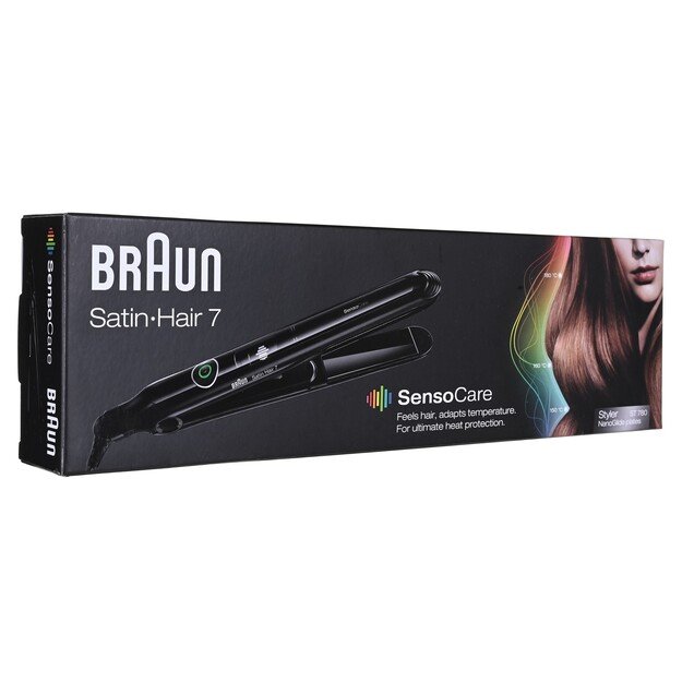 Braun Satin Hair 7 SensoCare ST780 Straightening iron Warm Black 2 m