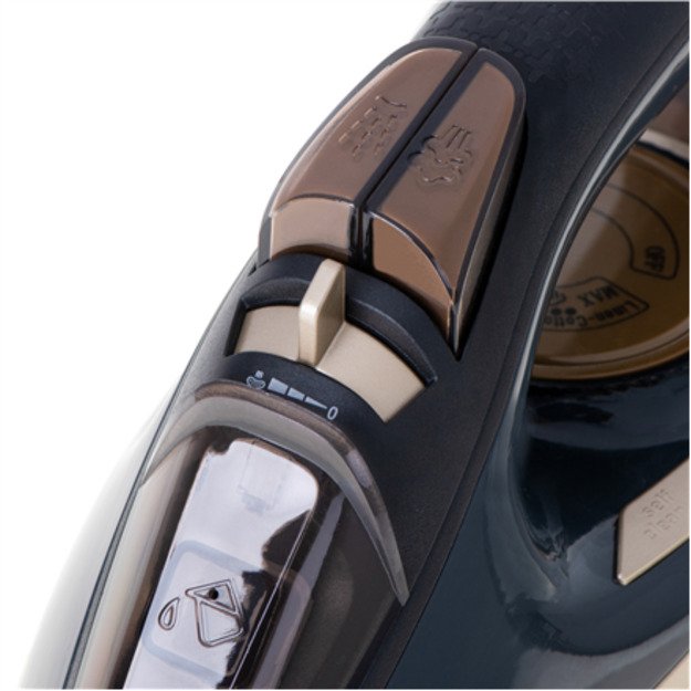 Camry | Steam Iron | CR 5036 | Steam Iron | 3400 W | Water tank capacity 360 ml | Continuous steam 50 g/min | Black/Gold