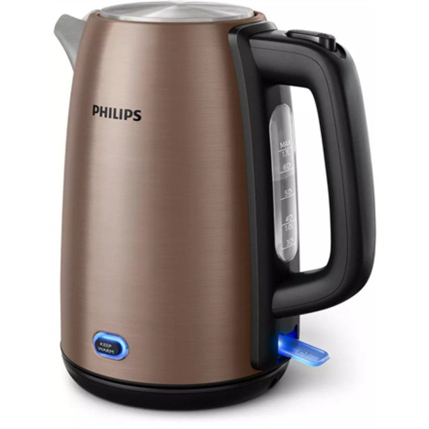 Philips Viva Collection HD9355/92 electric kettle 1.7 L 2060 W Black, Copper