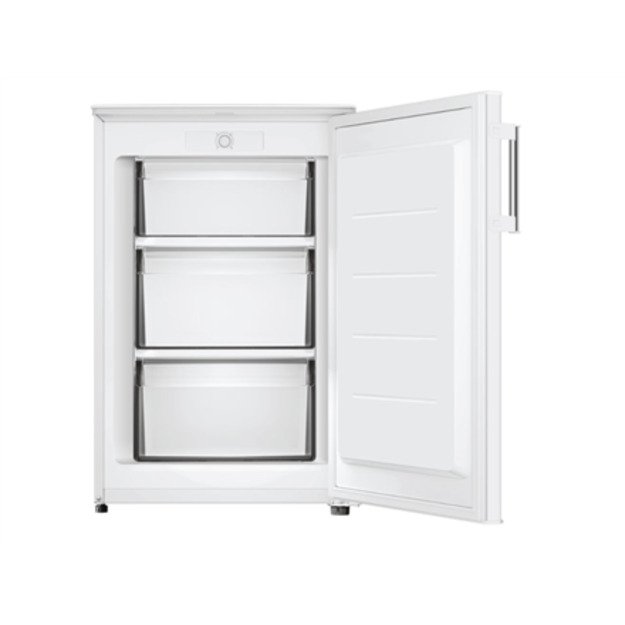 Candy | Freezer | CUQS 58EWH | Energy efficiency class E | Upright | Free standing | Height 85 cm | Total net capacity 85 L | Wh