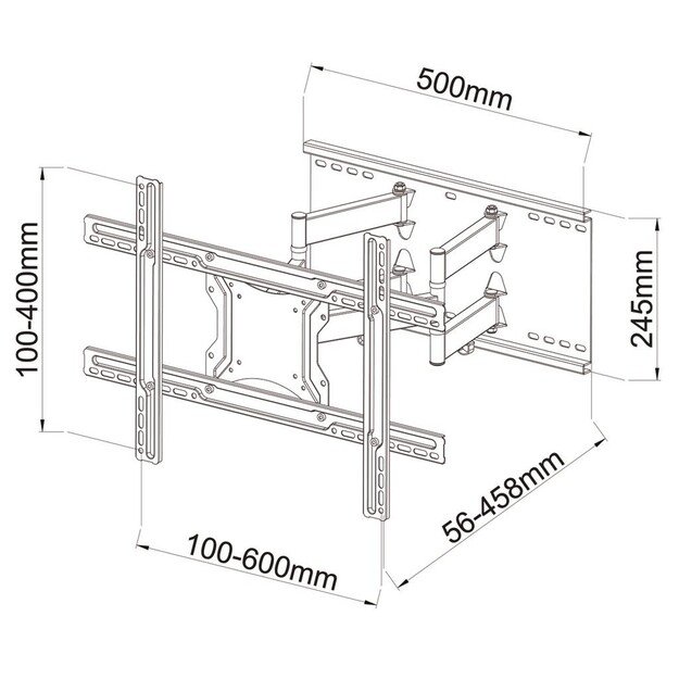 Mount wall for TV ART AR-87 (Wall, 40  - 80 , max. 60kg)