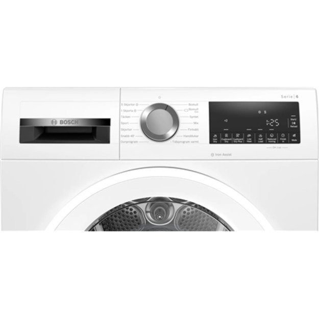 Bosch | Dryer Machine | WQG242AMSN Series 6 | Energy efficiency class A++ | Front loading | 9 kg | Sensitive dry | LED | Depth 6