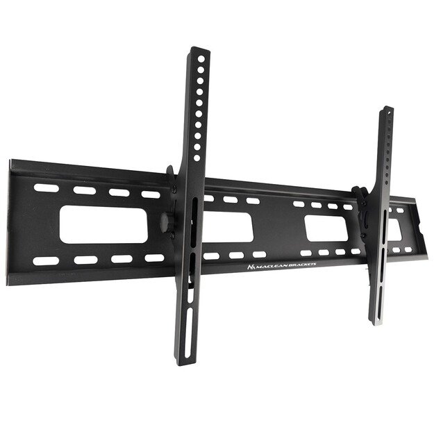 Maclean MC-422 TV Wall Mount Heavy Duty 43 -100  max VESA 800x400 120kg Tilting +/-15° Bracket Holder Hanger with Spirit Level