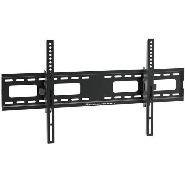 Maclean MC-422 TV Wall Mount Heavy Duty 43 -100  max VESA 800x400 120kg Tilting +/-15° Bracket Holder Hanger with Spirit Level