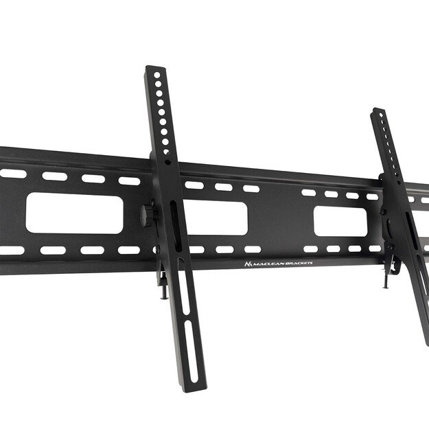 Maclean MC-422 TV Wall Mount Heavy Duty 43 -100  max VESA 800x400 120kg Tilting +/-15° Bracket Holder Hanger with Spirit Level