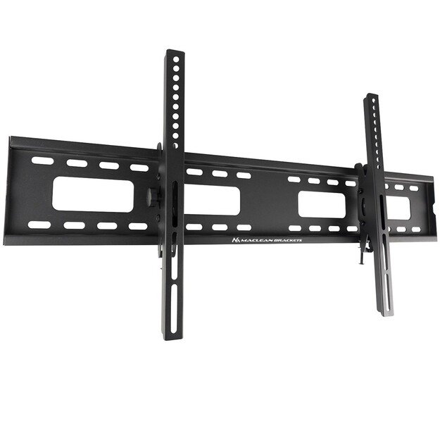 Maclean MC-422 TV Wall Mount Heavy Duty 43 -100  max VESA 800x400 120kg Tilting +/-15° Bracket Holder Hanger with Spirit Level