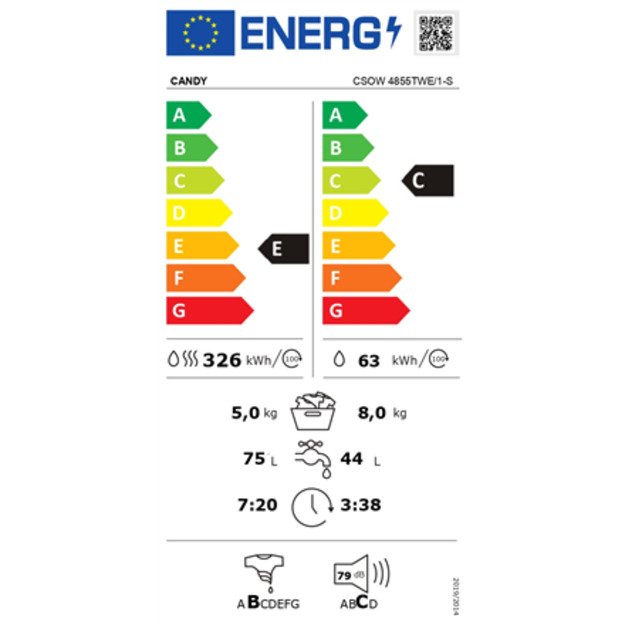 Candy Washing Machine with Dryer | CSOW 4855TWE