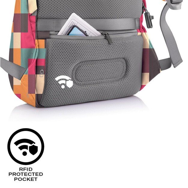 XD DESIGN ANTI-THEFT BACKPACK BOBBY SOFT GEOMETRIC P/N: P705.867