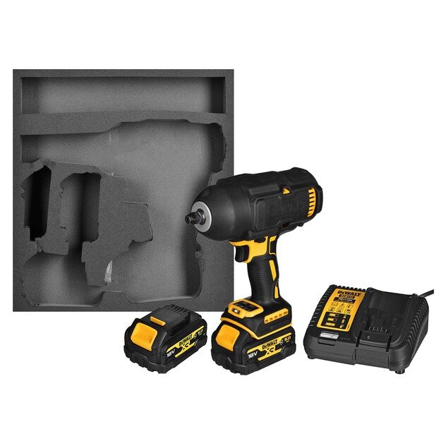 Smūginis veržliasukis 1/2  18V 2*5,0Ah DCF900P2G DEWALT