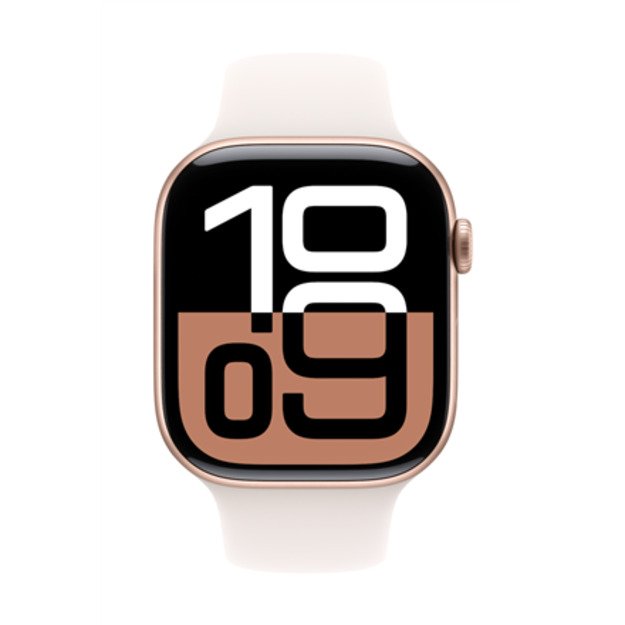 Apple Watch Series 10 | Smart watch | GPS (satellite) | Always-On Retina | Waterproof | Rose Gold