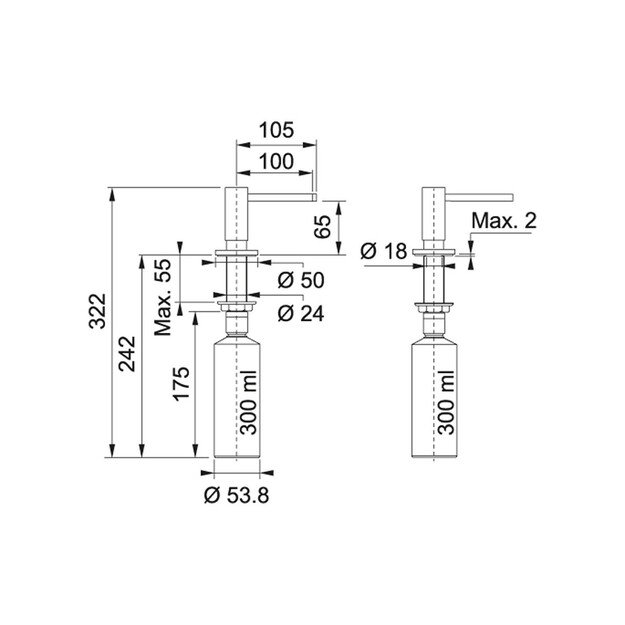 FRANKE Active 119.0547.906 juodas 1