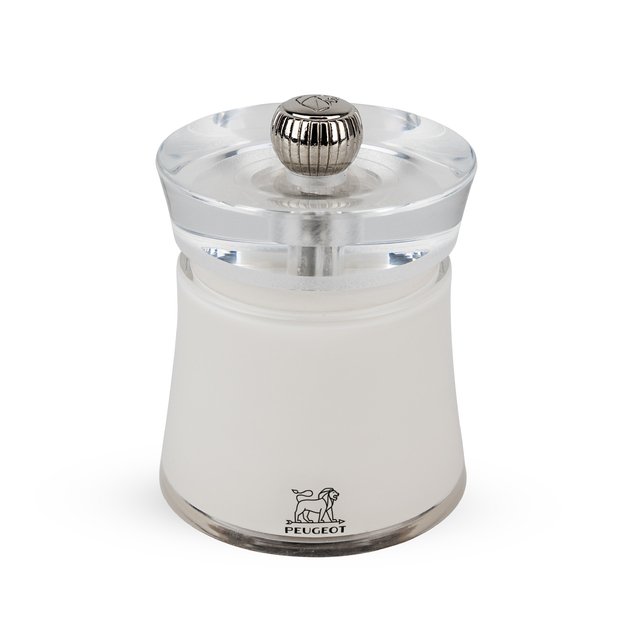 Salt grinder, 8 cm, white, Bali