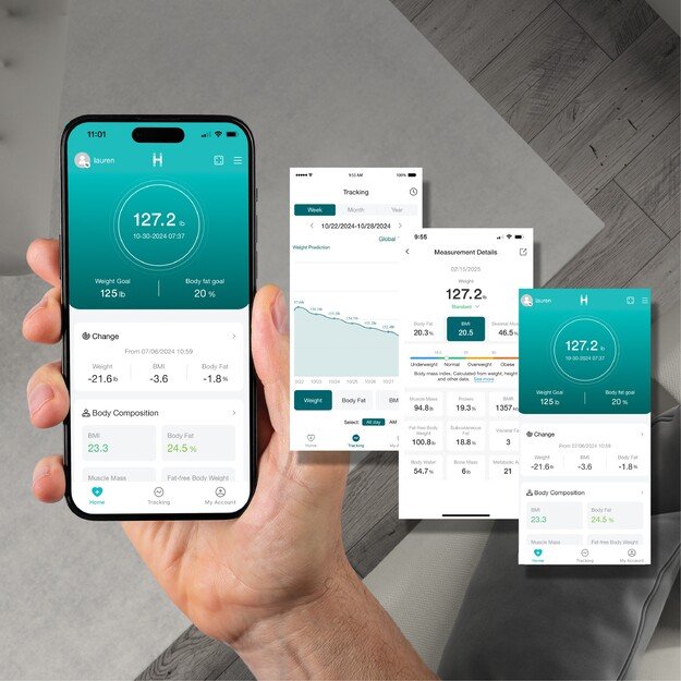Homedics SCL-B200-BK3R GLO Body Analyser Bath Scale 1