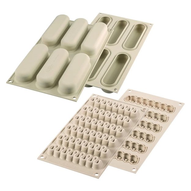 Set of two &eacute;clair moulds, 6x140 ml, Kit Pop &Eacute;clair