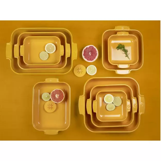 PEUGEOT APPOLIA kvadratinis indas 36 cm geltonas 1