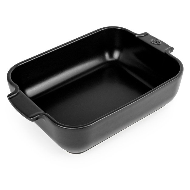 Dish, 25x15.5x6.2 cm, Satin Black, Appolia