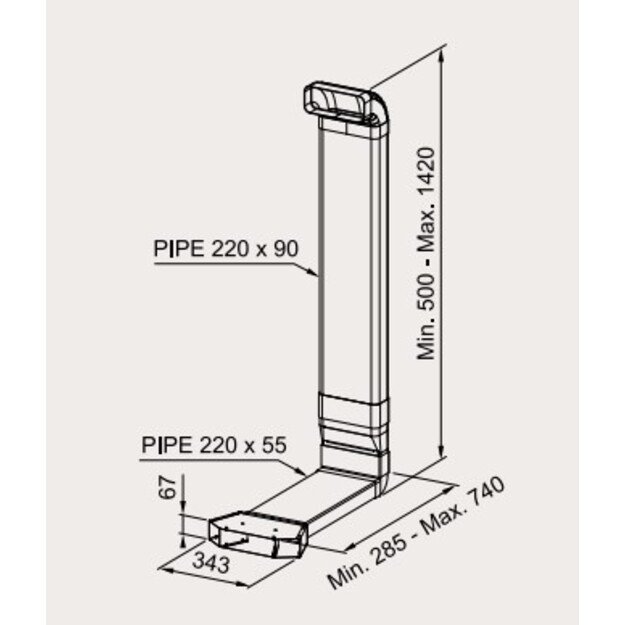 FABER RECYCLING KIT / Lateral recycling version / plinth min.70H GALILEO STRIPES / GALILEO SLIM 2