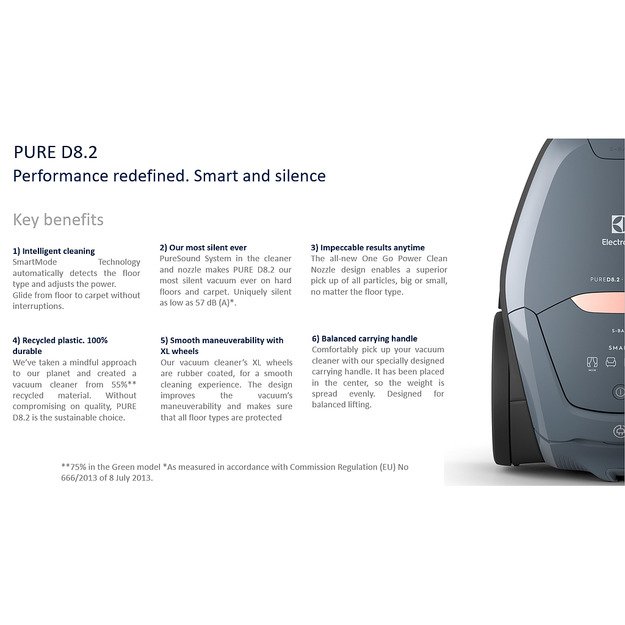 Dulkių siurblys ELECTROLUX PD82-4MB