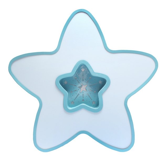 Children s LED Ceiling Blue Star 36W + Pilot 4