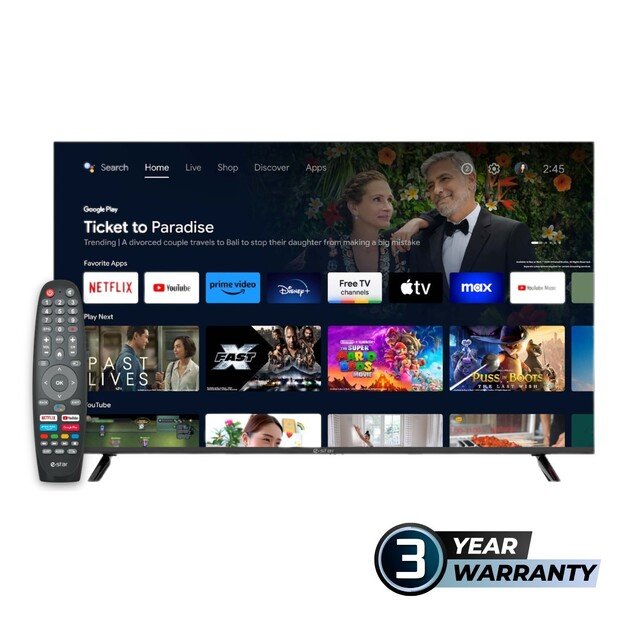 eSTAR Android TV 55 /140cm 4K UHD LEDTV55A1T2 Black 6