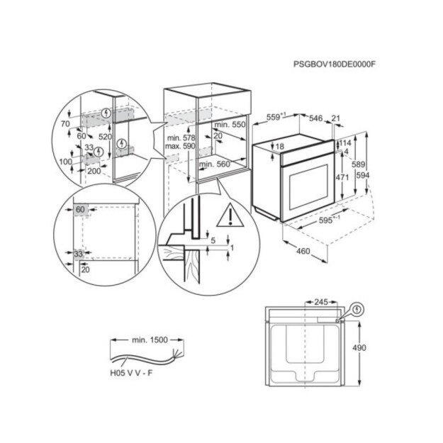 Orkaitė AEG TB8SB73ZAB 2