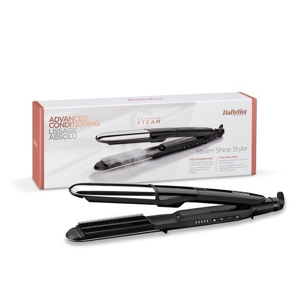 BaByliss Steam Mist Styler Straightening iron Black, Silver 2.5 m 3