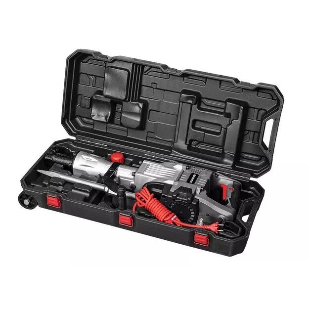 1700W Graphite demolition hammer 30mm hex chuck with carrying case 4