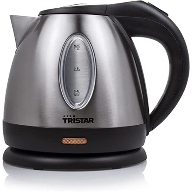 Tristar | Jug Kettle | WK-1323 | Standard | 1500 W | 1.2 L | Stainless steel | 360&deg; rotational base | Silver