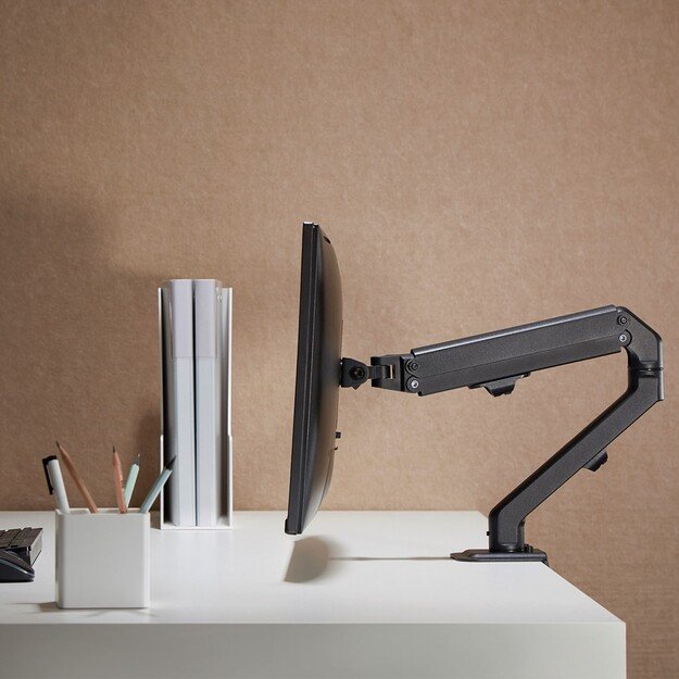 Maclean MC-906 Monitor Mount Holder Desk Table Mount 17  - 32  Adjustable Rotatable VESA 12 kg