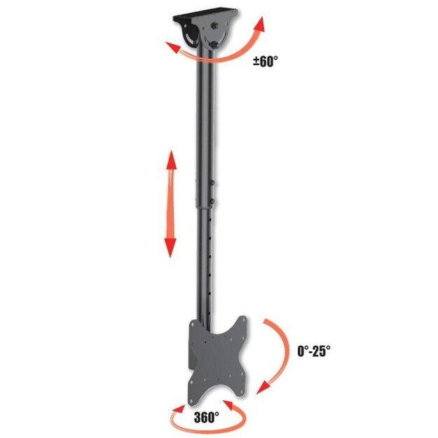 LED/LCD TV Ceiling Mount 23-42 inch 50kg 1060-1560 mm