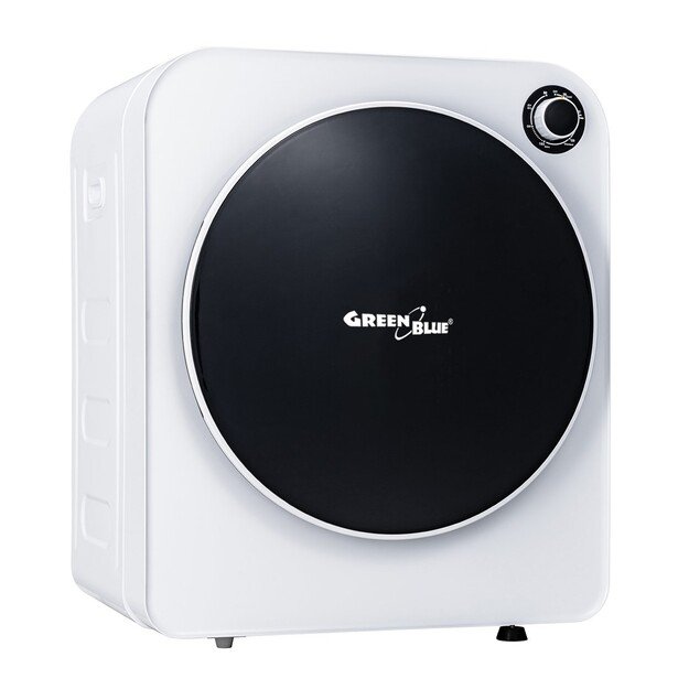 GreenBlue GB410 Electric Tumble Dryer 3kg 830W Vented 5 Drying Programs Compact Table Top Contertop Wall Moountable Portable
