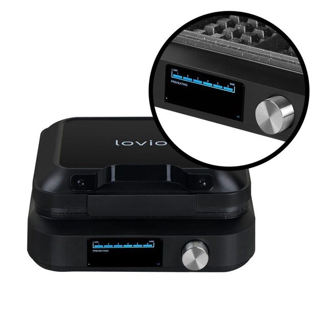 Lovio LVWF002BK Waffle Maker 1500W Black