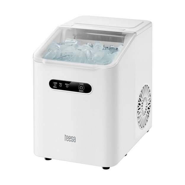 Ice maker TEESA EASY ICE, 11kg ice, 1L, 110W, two cube sizes, self-cleaning