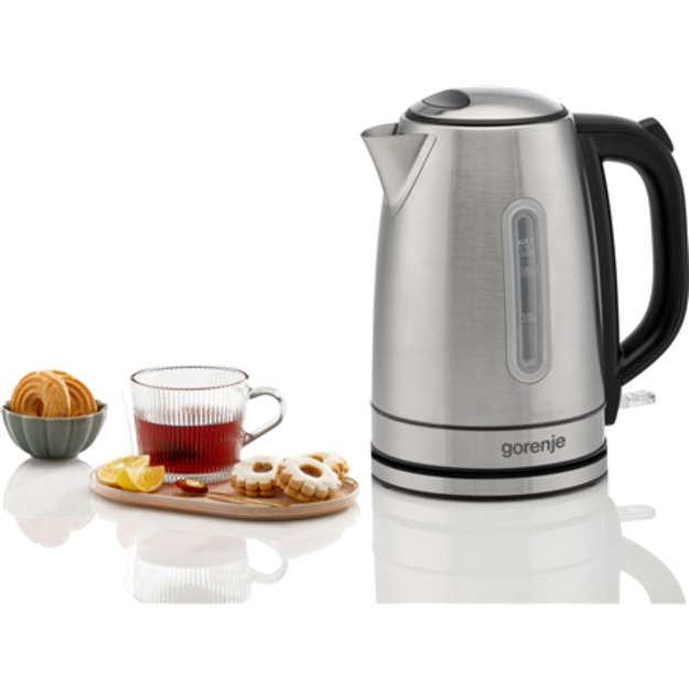 Gorenje Kettle | K17DS | Electric | 2200 W | 1.7 L | Stainless steel | 360° rotational base | Stainless steel 2
