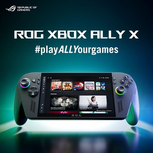 ASUS ROG Xbox Ally X RC73XA-NH011W portable game console 17.8 cm (7 ) 1 TB Touchscreen Wi-Fi Black