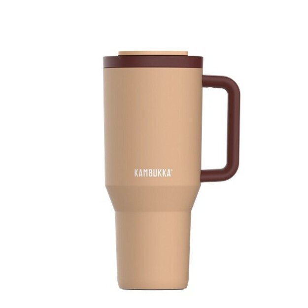 Thermal mug with telescopic straw Kambukka Rio Tumbler 950ml Almond Dream 18