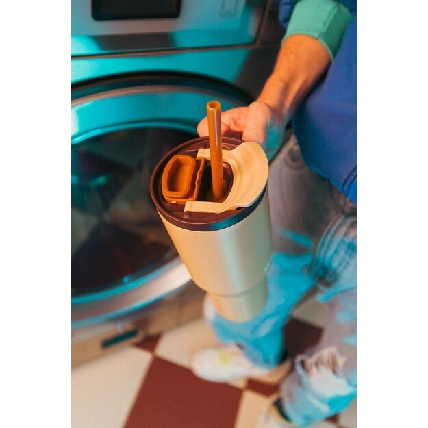 Thermal mug with telescopic straw Kambukka Rio Tumbler 950ml Almond Dream 13