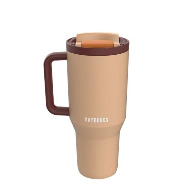 Thermal mug with telescopic straw Kambukka Rio Tumbler 950ml Almond Dream 16