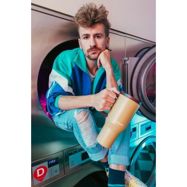 Thermal mug with telescopic straw Kambukka Rio Tumbler 950ml Almond Dream 4