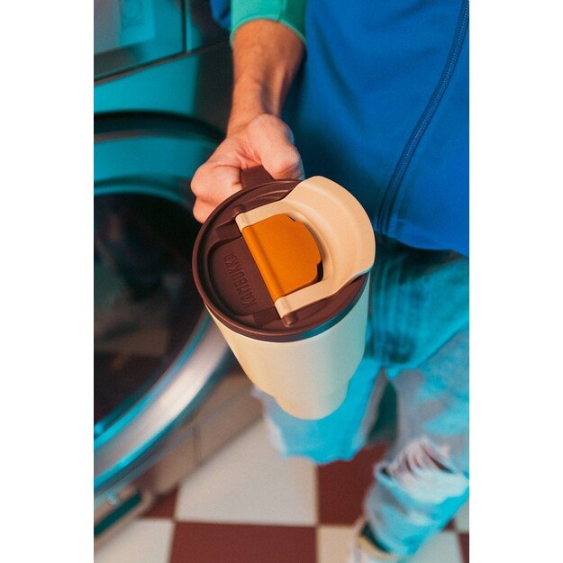 Thermal mug with telescopic straw Kambukka Rio Tumbler 950ml Almond Dream 7