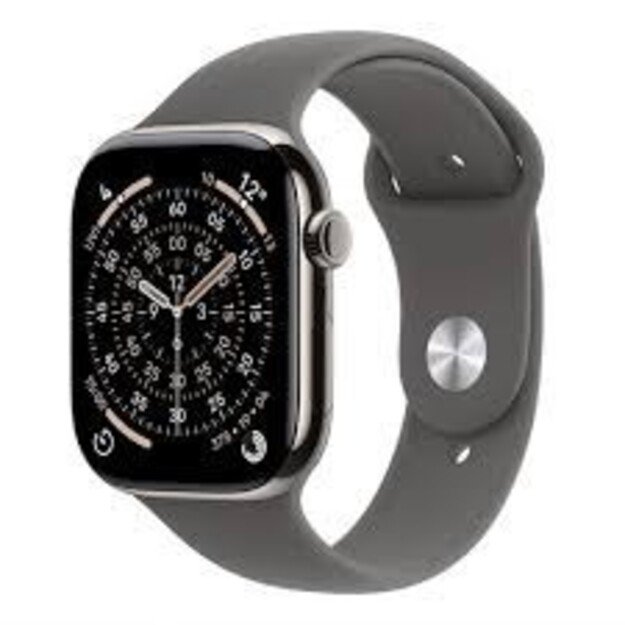 Apple Watch Series 11&Acirc;GPS + Cellular 46mm&Acirc;Natural Titanium Case with Natural Milanese Loop - M/L