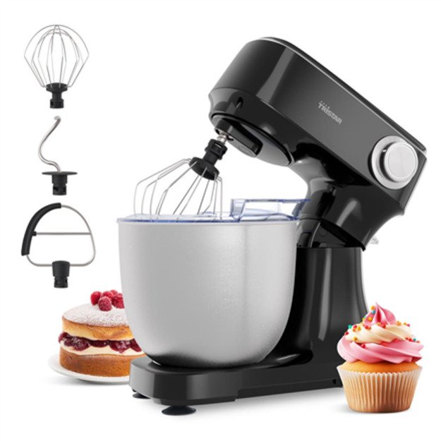 Tristar MX-4870 | Kitchen Machine | Number of speeds 12 | 800 W | Bowl capacity 4.5 L | Black