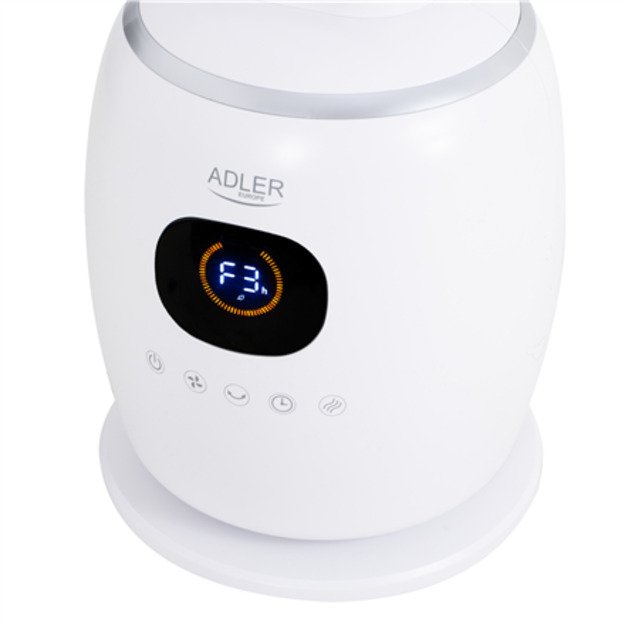 Adler Bladeless Fan | AD 7344 | Tower Fan | White | Diameter 23 cm | Number of speeds 3 | Oscillation | 60 W | Remote control