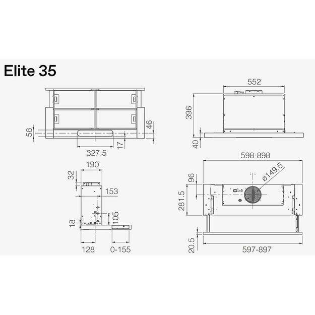 ELICA ELITE 35 GRIX/A/90