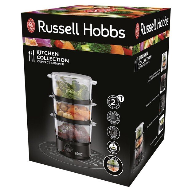 Russell Hobbs 26530-56 steam cooker 3 basket(s) Freestanding 400 W Black, Translucent 2