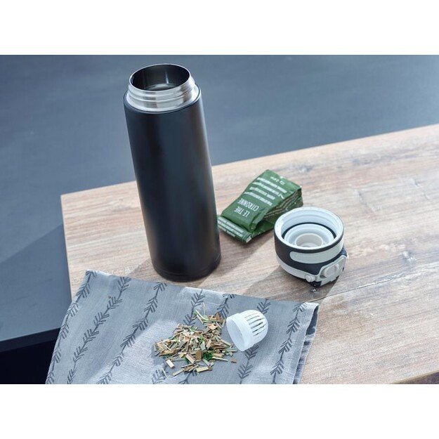 Leifheit 03271 travel mug 600 ml Black Stainless steel 5